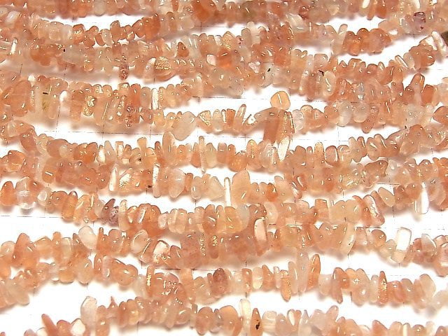 [Video] Sunstone AA Chips (Small Nugget) 1strand beads (aprx.34inch / 86cm)