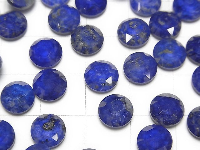 [Video] Lapislazuli x Crystal AAA Round Rose Cut 8x8mm 3pcs