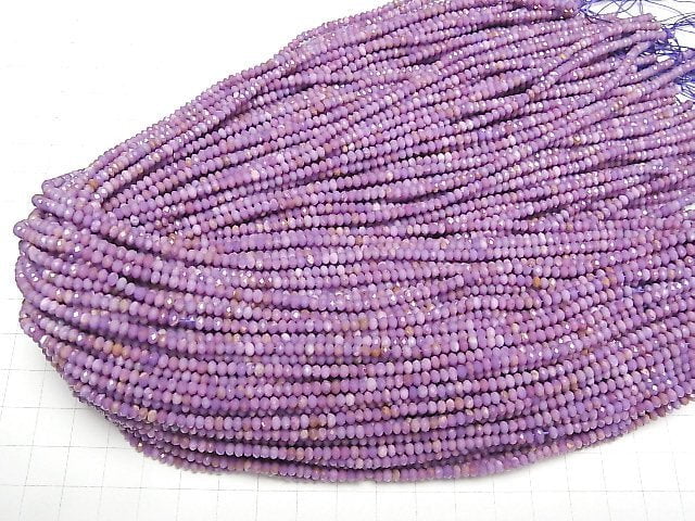 [Video] High Quality! Phosphosiderite AA+ Faceted Button Rondelle 3x3x2mm 1strand beads (aprx.15inch / 36cm)