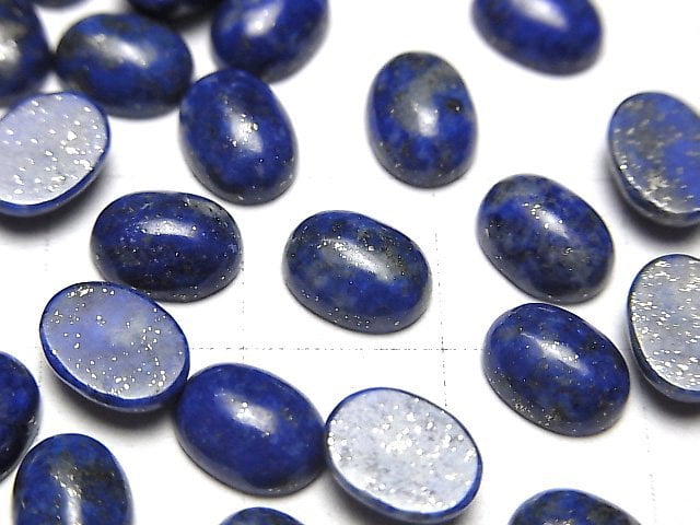 Lapislazuli AA+ Oval  Cabochon 8x6mm 5pcs