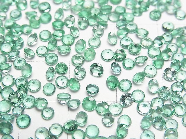 [Video] High Quality Emerald AAA- Loose stone Round Faceted 3x3mm 2pcs