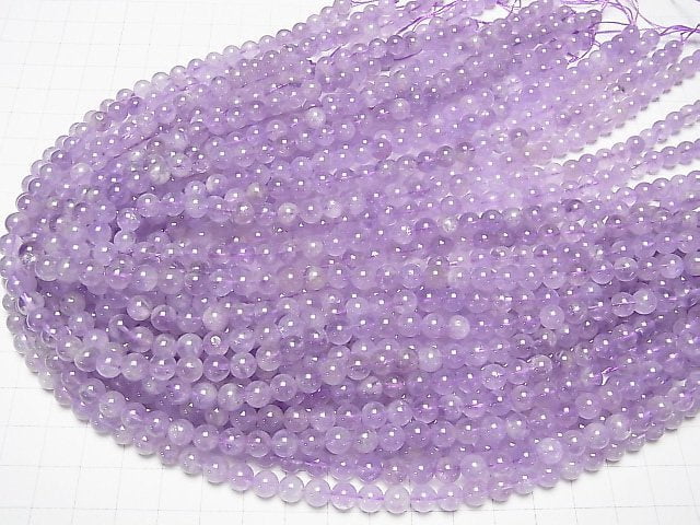 [Video] Lavender Amethyst AA++ Round 6mm 1strand beads (aprx.15inch/36cm)