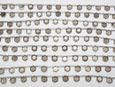 [Video] High Quality Smoky Quartz AAA Flat Hexagon Cut 9x8mm 1strand (13pcs)