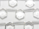 [Video] High Quality Crystal AAA Flat Hexagon Cut 9x8mm 1strand (13pcs)
