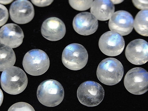 Cabochon, Rainbow Moonstone Gemstone Beads