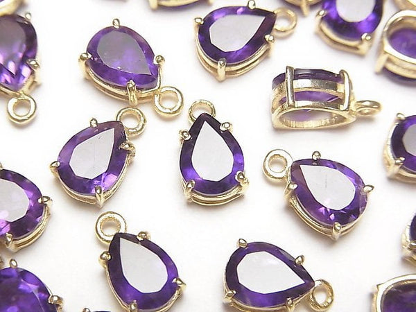 Amethyst, Bezel Setting, Pear Shape Gemstone Beads