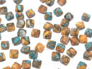 [Video] Oyster Copper Turquoise AAA Sugarloaf Cut 6x6mm 3pcs