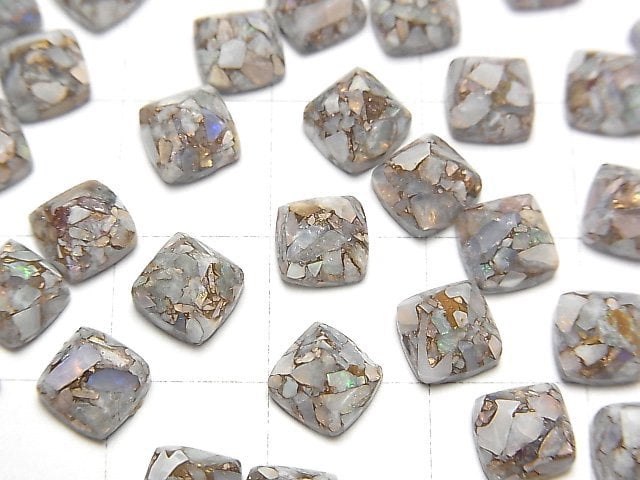 [Video] Copper Opal AAA Sugarloaf Cut 6x6mm 3pcs