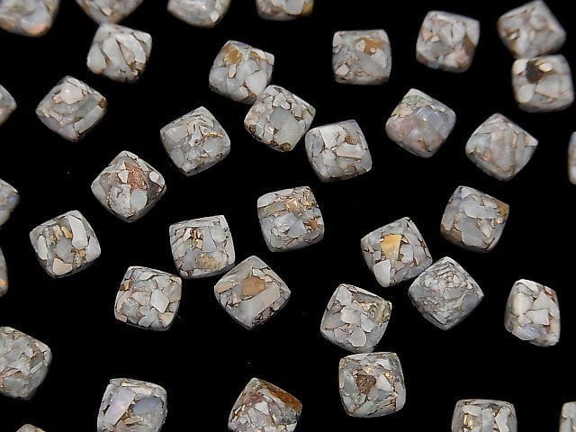 [Video] Copper Opal AAA Sugarloaf Cut 6x6mm 3pcs