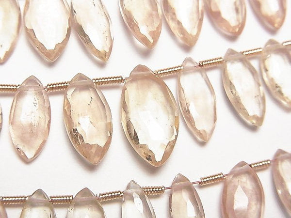 Faceted Briolette, Marquise, Sunstone Gemstone Beads