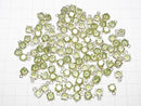 [Video] High Quality Peridot AAA Bezel Setting Round Faceted 6x6mm 18KGP 2pcs