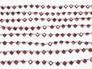 [Video] High Quality Mozambique Garnet AAA Diamond Princess Cut 7x7mm half or 1strand beads (aprx.7inch / 18cm)