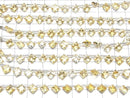 [Video]High Quality Citrine AAA Diamond Princess Cut 6x6mm half or 1strand (18pcs)