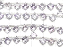 [Video] High Quality Light color Amethyst AAA Diamond Princess Cut 7x7mm half or 1strand (18pcs)