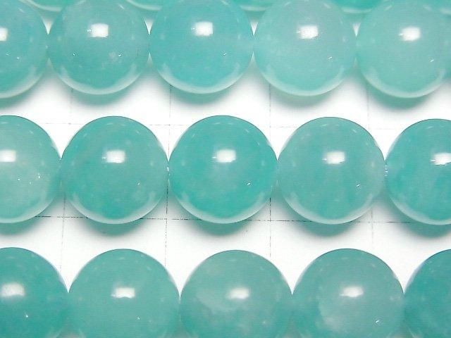 [Video] Uighur Amazonite Silica AA+ Round 10mm half or 1-strand beads (approx. 15inch/36cm)
