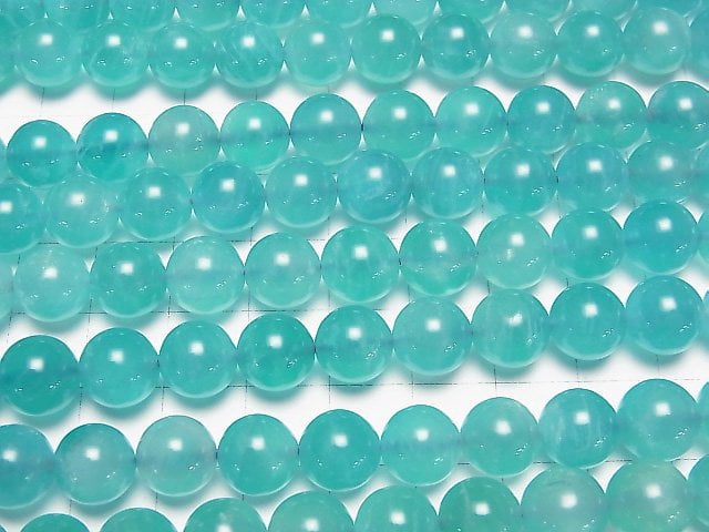 [Video] Uighur Amazonite Silica AA+ Round 10mm half or 1strand beads (aprx.15inch / 38cm)