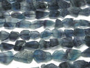 [Video] Bi-color Fluorite Roughlock Nugget 1strand beads (aprx.15inch/36cm)
