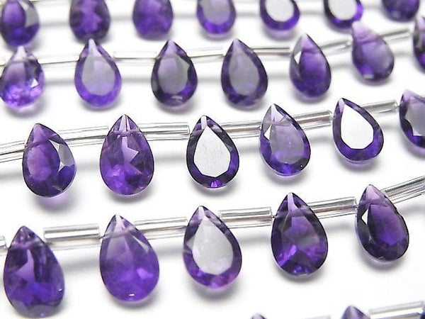 Amethyst, Pear Shape Gemstone Beads