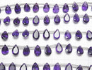 [Video] High Quality Amethyst AAA- Pear shape Faceted 9x6mm half or 1strand (18pcs)