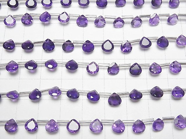 [Video] High Quality Amethyst AAA- Chestnut Faceted 6x6mm 1strand (18pcs)