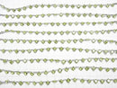 [Video] High Quality Peridot AAA Diamond Princess Cut 6x6mm Half or 1 Strand (18pcs)