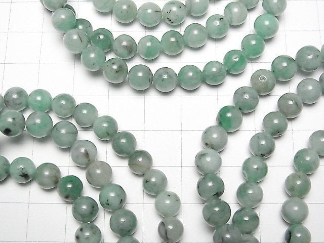 [Video] Brazilian Emerald AA+ Round 6mm Bracelet