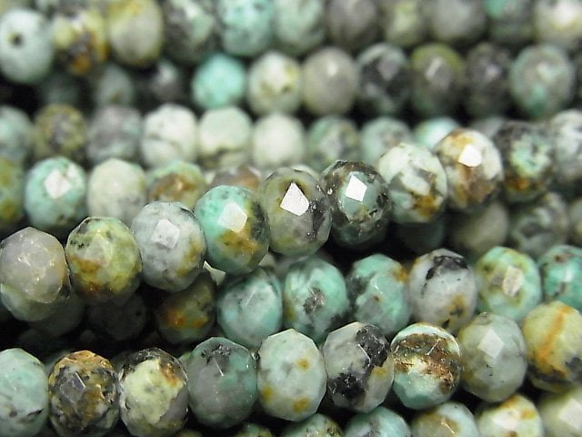 Roundel, Turquoise Gemstone Beads