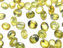 [Video]High Quality Yellow-Green Sapphire AA++ Loose stone Oval Faceted 5x4mm 5pcs