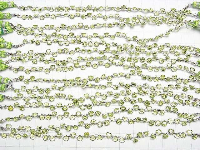 [Video] High Quality Peridot AAA- Triangle Faceted 4x4mm 1strand (28pcs)