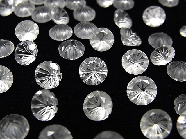 Carving, Crystal Quartz Gemstone Beads