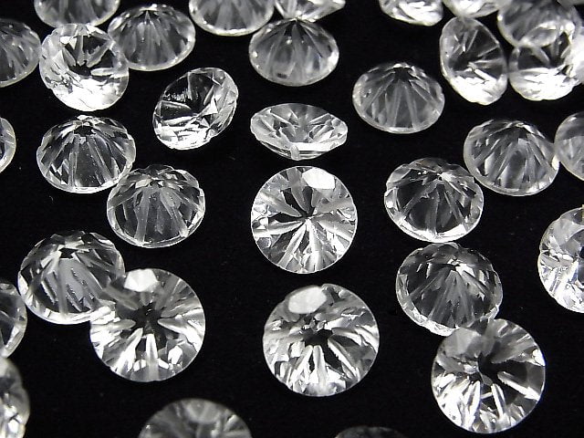 [Video] High Quality Crystal AAA Carved Round Faceted 10x10mm 2pcs