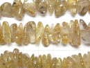 [Video]Rutilated Quartz AA++ Chips (Small Nugget) 1strand beads (aprx.33inch/84cm)