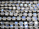 [Video]High Quality Rainbow Moonstone AA++ Faceted Square 1strand beads (aprx.7inch/19cm)