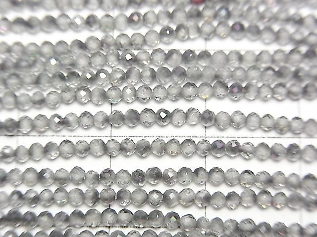 高品質幻彩托帕石 AAA 刻面圓珠 2mm 一串 (約 14 英寸/35 公分) 品質優良！