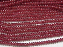 [Video] Longido (Tanzania) High Quality Ruby AAAA Rondelle half or 1strand beads (aprx.15inch / 38cm)