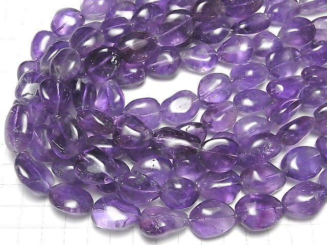 [Video] Amethyst AA++ Nugget half or 1strand beads (aprx.14inch / 35cm)