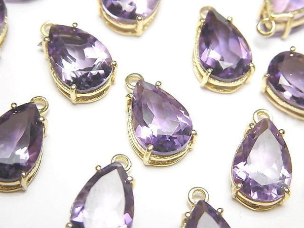 Amethyst, Bezel Setting, Pear Shape Gemstone Beads