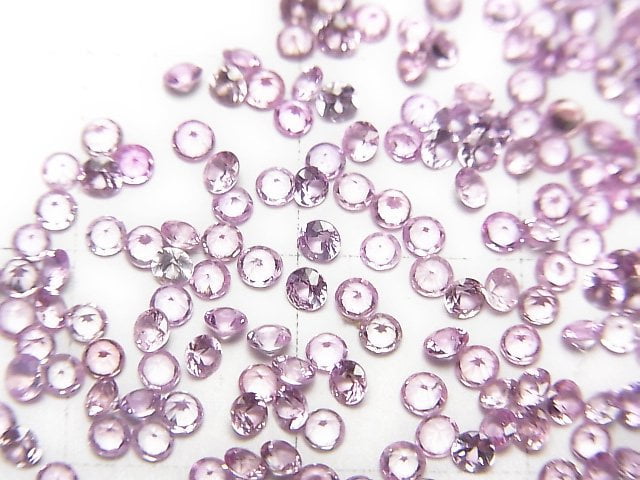 [Video] High Quality Pink Sapphire AAA Loose stone Round Faceted 2x2mm 10pcs