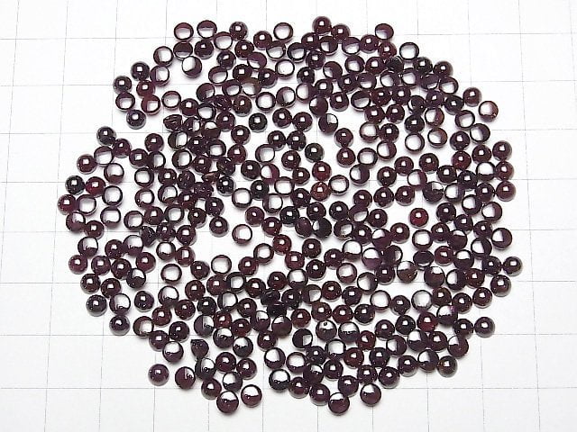 [Video] Star Garnet Round Cabochon 4x4mm 10pcs