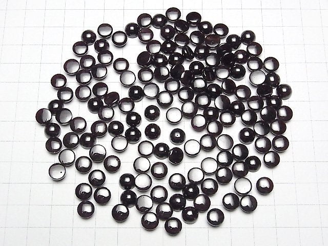 [Video] Star Garnet Round Cabochon 8x8mm 3pcs