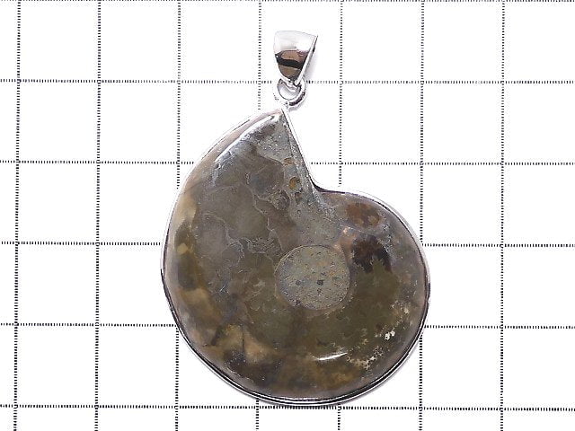 [Video] [One of a kind] Ammonite Pendant Silver925 NO.4