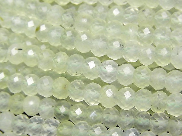 Prehnite, Roundel Gemstone Beads