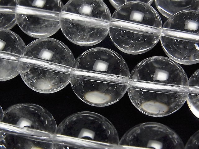 Crystal Quartz, Round Gemstone Beads