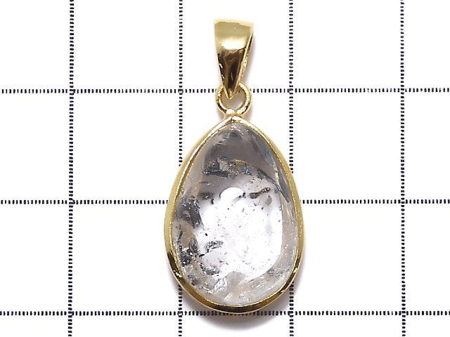 [Video] [One of a kind] Sichuan Graphite In Quartz Pendant 18KGP NO.15