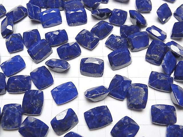 [Video] Lapis lazuli AAA- Loose stone Rectangle Faceted 10x8mm 3pcs