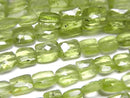 [Video]High Quality Peridot AAA- Square -Faceted Rectangle half or 1strand beads (aprx.13inch/32cm)