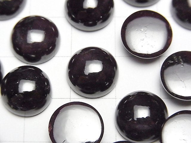 [Video] Star Garnet Round Cabochon 12x12mm 1pc