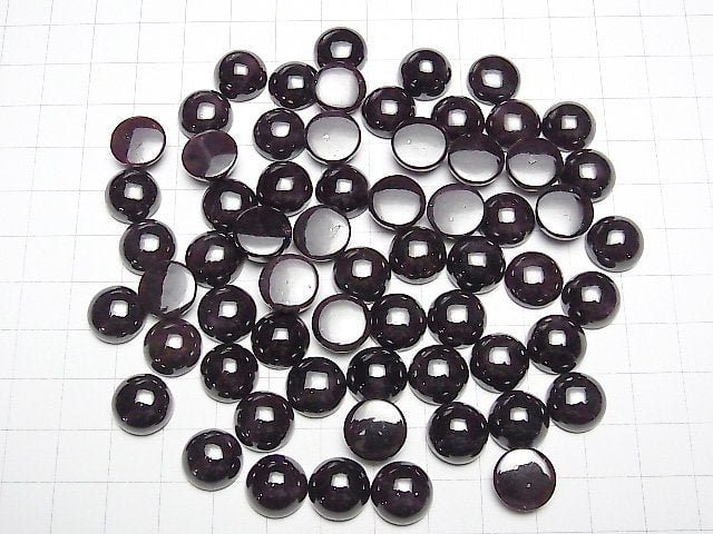 [Video] Star Garnet Round Cabochon 12x12mm 1pc