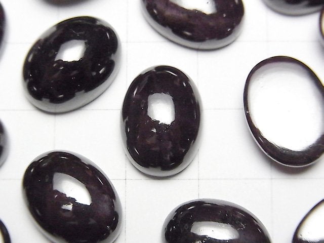 [Video] Star Garnet Oval Cabochon 16x12mm 1pc