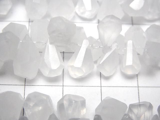 [Video] Himalayan Quartz AAA- Rough Drop Faceted Briolette 1-strand beads (approx. 3 inches/8 cm)